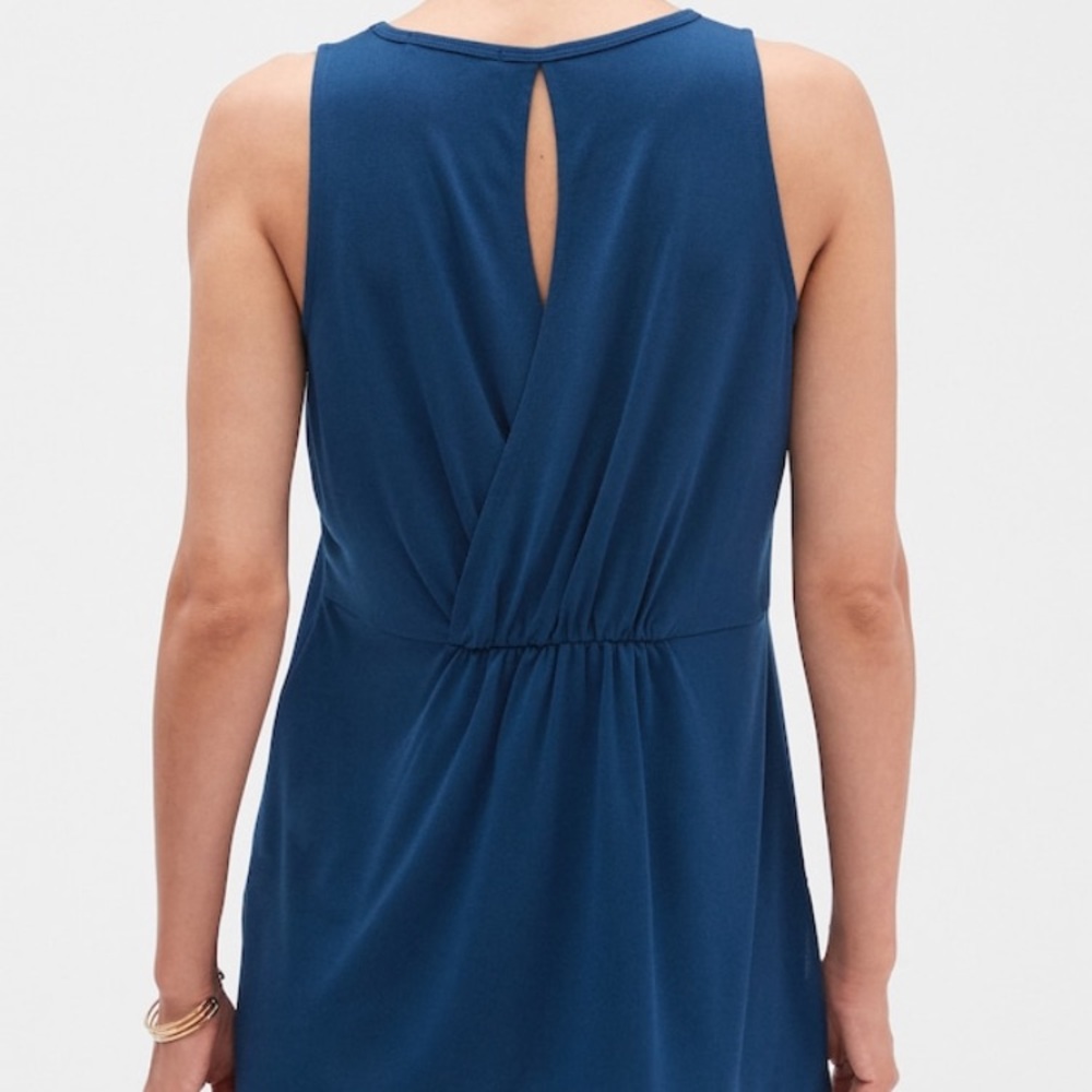 Banana Republic Crepe Gathered-Back Tunic